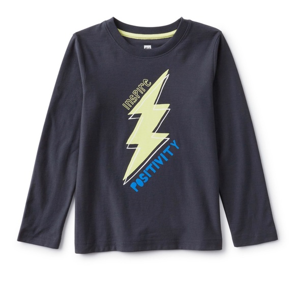 NEW Tea Collection Toddler Boys Inspire Positivity Graphic Tee Size 2 NWT - Picture 1 of 5